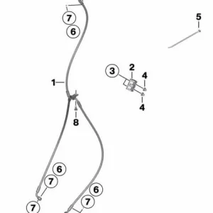 Tuerca sombrerete M5 OEM 34327698439 para BMW Motorrad HP2 Enduro, HP2 Megamoto. Original BMW Motorrad.