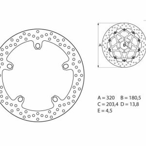 DISCO DE FRENO BREMBO ORO SERIE 68B407H7