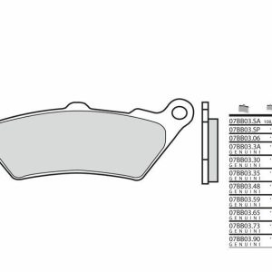 BREMBO Street Pastillas de Freno de Metal Sinterizado – 07BB03SA