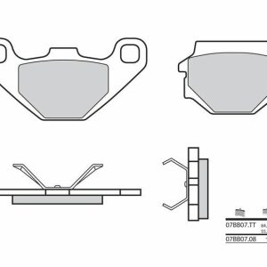 Pastillas de freno BREMBO Street Carboxicerámicas – 07BB0708