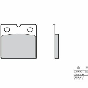 BREMBO Street Pastillas de Freno de Metal Sinterizado – 07BB14SP