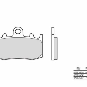 Pastillas de freno BREMBO Street Carbon Ceramic – 07BB2607