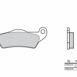 BREMBO Street Pastillas de Freno de Metal Sinterizado – 07BB28SP
