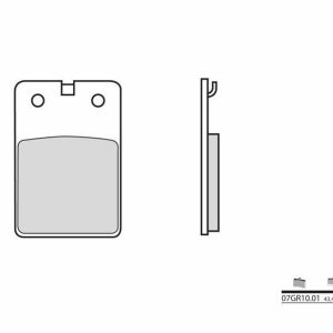 Pastillas de freno BREMBO Street Carboxicerámicas – 07GR1001