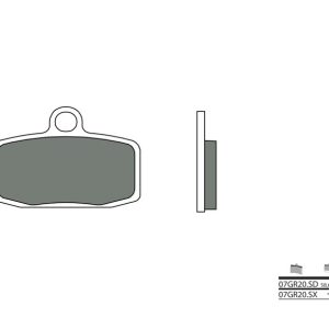 BREMBO Pastillas de Freno Off-Road Metal Sinterizado – 07GR20SD