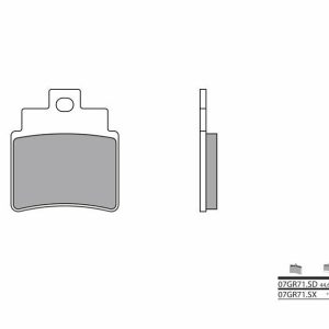 BREMBO Pastillas de Freno Off-Road Metal Sinterizado – 07GR71SX