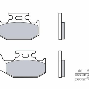 BREMBO Pastillas de Freno Off-Road Metal Sinterizado – 07GR74SD