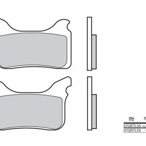 BREMBO Pastillas de Freno Off-Road Metal Sinterizado – 07GR75SX