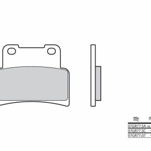 Pastillas de freno BREMBO Street Carboxicerámicas – 07GR7707