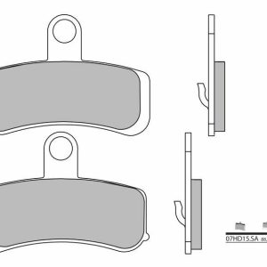 BREMBO Street Pastillas de Freno de Metal Sinterizado – 07HD15SA