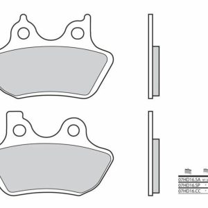 BREMBO Street Pastillas de Freno de Metal Sinterizado – 07HD16SA