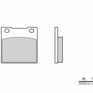Pastillas de freno BREMBO Street Carboxicerámicas – 07HO0712