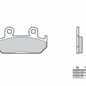 Pastillas de freno BREMBO Street Carboxicerámicas – 07HO2107