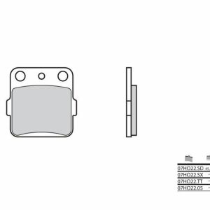 BREMBO Pastillas de Freno Off-Road Metal Sinterizado – 07HO22SD