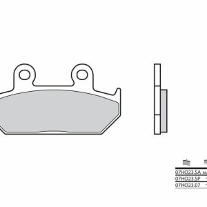Pastillas de freno BREMBO Street Metal Sinterizado – 07HO23SA