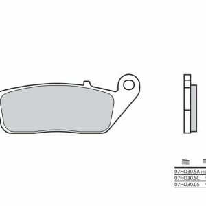 Pastillas de freno BREMBO Street Carboxicerámicas – 07HO3005