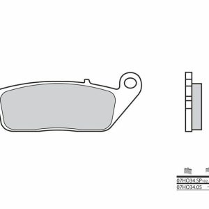 Pastillas de freno BREMBO Street Carboxicerámicas – 07HO3405