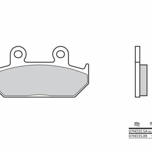 Pastillas de freno BREMBO Street Carboxicerámicas – 07HO3509
