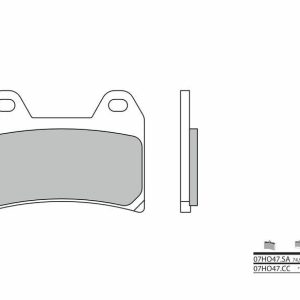 Pastillas de freno BREMBO Street Metal Sinterizado – 07HO47SA