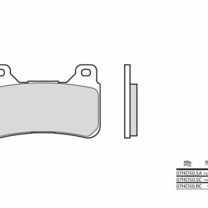 Pastillas de freno BREMBO Competition Carboxicerámicas – 07HO50RC