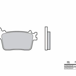 Pastillas de freno BREMBO Street Metal Sinterizado – 07HO59SP
