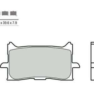 BREMBO Street Pastillas de Freno de Metal Sinterizado – 07HO62SA