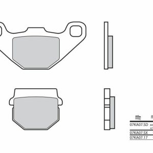 BREMBO Pastillas de Freno Off-Road Metal Sinterizado – 07KA07SX