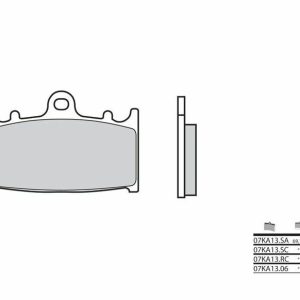 Pastillas de freno BREMBO Street Carboxicerámicas – 07KA1306