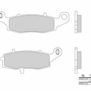 BREMBO Street Pastillas de Freno de Metal Sinterizado – 07KA15SP