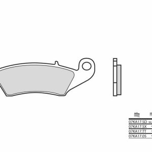 Pastillas de freno BREMBO Street Carboxicerámicas – 07KA1705
