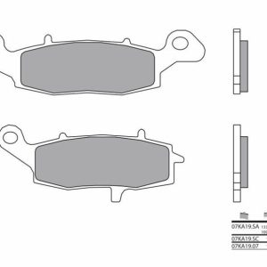 BREMBO Street Pastillas de Freno de Metal Sinterizado – 07KA19SA