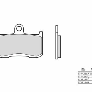 Pastillas de freno BREMBO Street Carboxicerámicas – 07KA2305