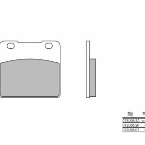 Pastillas de freno BREMBO Street Carboxicerámicas – 07SU0607