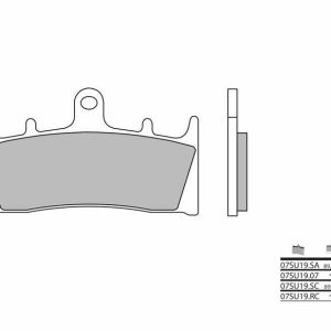 Pastillas de freno BREMBO Street Carboxicerámicas – 07SU1907