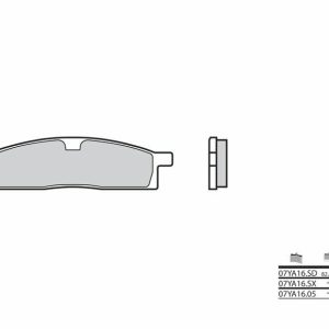 Pastillas de freno BREMBO Street Carboxicerámicas – 07YA1605