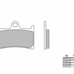 Pastillas de freno BREMBO Street Carboxicerámicas – 07YA2307