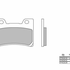 Pastillas de freno BREMBO Street Carboxicerámicas – 07YA2609
