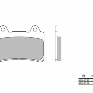 Pastillas de freno BREMBO Street Carboxicerámicas – 07YA3507