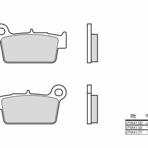 BREMBO Pastillas de Freno Off-Road Metal Sinterizado – 07YA41SD