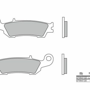 BREMBO Pastillas de freno de metal sinterizado todoterreno – 07YA47SX