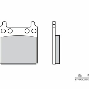 Pastillas de freno BREMBO Street Carboxicerámicas – 07HO0411