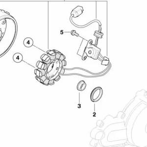 Anillo de centraje OEM 12317707176 para BMW Motorrad G450X. Original BMW Motorrad.