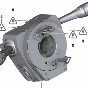 Unidad de interruptores árbol de dirección OEM 61319253767 para MINI R55, R56, R60, R61... y más. Original MINI.