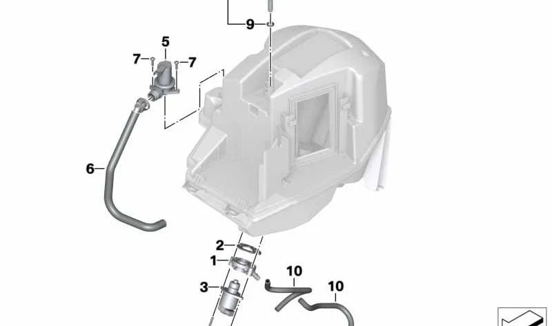 Tubo flexible OEM 11717680103 para BMW Motorrad F800GT, F800S, F800ST, F800R. Original BMW Motorrad. - Imagen 2