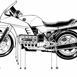 Disco de freno trasero negro OEM 34212310206 para motos BMW K75, K100, K1100 RS, K1100 LT... y más. Original BMW Motorrad.