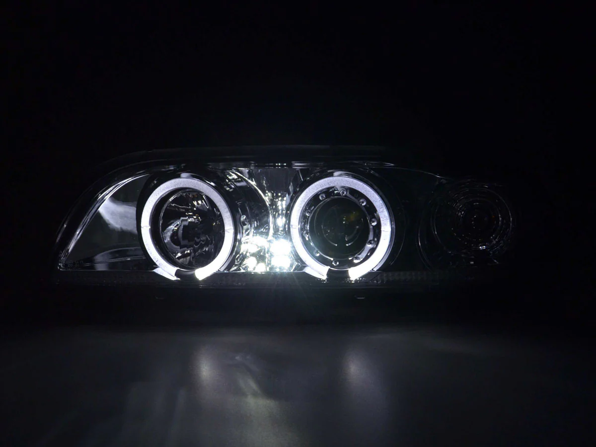Faros delanteros delanteros BMW Serie 5 E39 95-00 cromados - Imagen 4