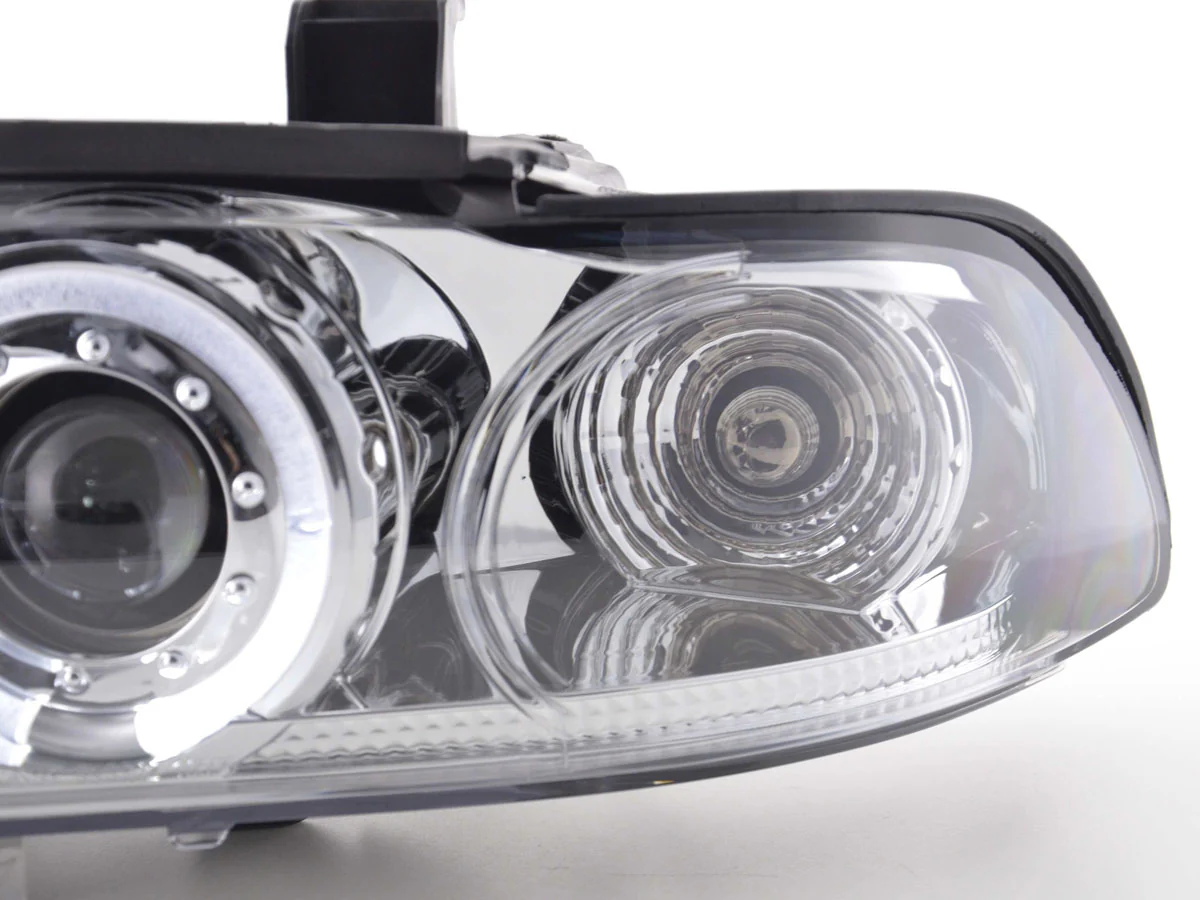 Faros delanteros delanteros BMW Serie 5 E39 95-00 cromados - Imagen 5
