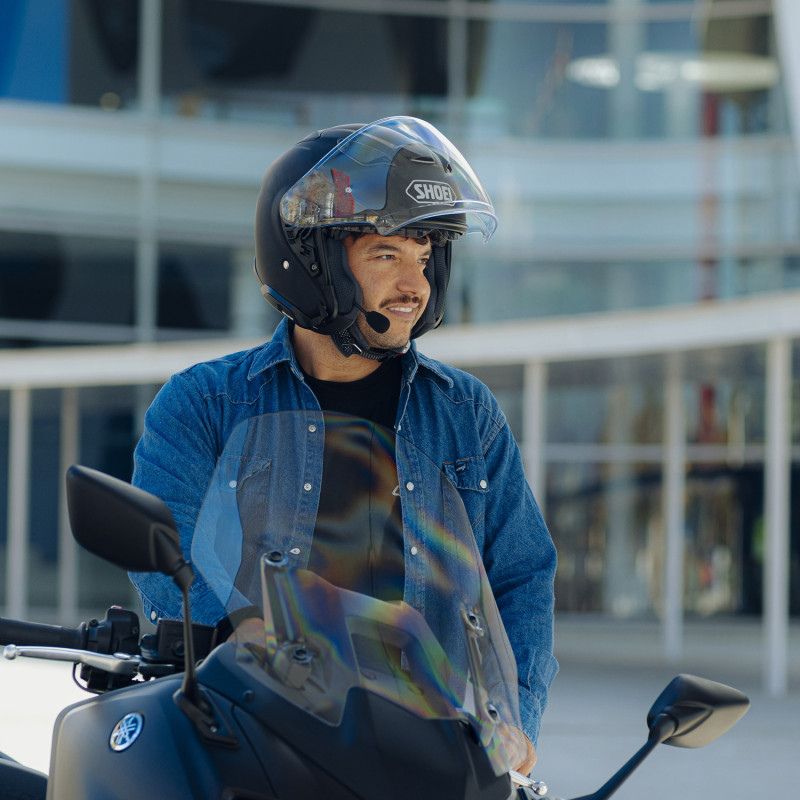 CASCO SHOEI J-CRUISE 3 AZUL MATE METALIZADO - Imagen 7