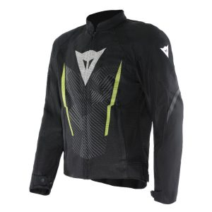 Chaqueta Dainese HEROSPHERE AIR TEX  BLACK WHITE YELLOW-FLUO