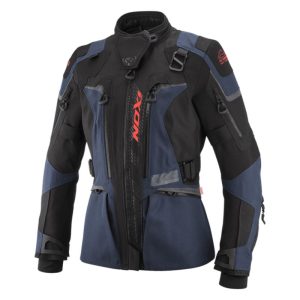 Chaqueta IXON ODIN LADY NAVY BLACK BRIGHT RED